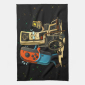 Respect Your Elders Gaming Control Retro Funny キッチンタオル (縦)