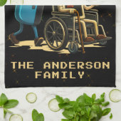 Respect Your Elders Gaming Control Retro Funny キッチンタオル (折り畳み)