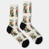 Respect Your Elders Gaming Control Retro Funny ソックス (右)