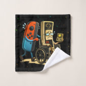 Respect Your Elders Gaming Control Retro Funny バスタオルセット (ウォッシュタオル)