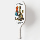 Respect Your Elders Gaming Control Retro Funny ピックルボールラケット (左)