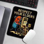 Respect Your Elders Gaming Control Retro Funny マウスパッド<br><div class="desc">Level up your style with this Respect Your Elders Gaming Control Retro Funny Gamer design—a must-have for classic gaming fans and modern gamers alike. Featuring a vintage retro game controller and bold humor, this design celebrates old-school gaming skills with a playful message that every gamer understands. Perfect for retro gamers,...</div>