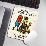 Respect Your Elders Gaming Control Retro Funny マウスパッド<br><div class="desc">Level up your style with this Respect Your Elders Gaming Control Retro Funny Gamer design—a must-have for classic gaming fans and modern gamers alike. Featuring a vintage retro game controller and bold humor, this design celebrates old-school gaming skills with a playful message that every gamer understands. Perfect for retro gamers,...</div>