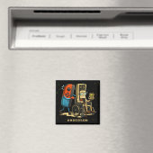 Respect Your Elders Gaming Control Retro Funny マグネット (インサイチュ (食洗機))