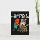 Respect Your Elders Gaming Control Retro Funny Gam カード (正面)