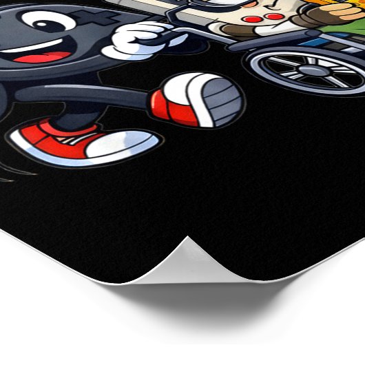 Respect Your Elders Gaming Control Retro Funny Gam ポスター (角)