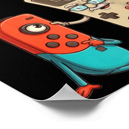 Respect Your Elders Gaming Control Retro Funny Gam ポスター (角)