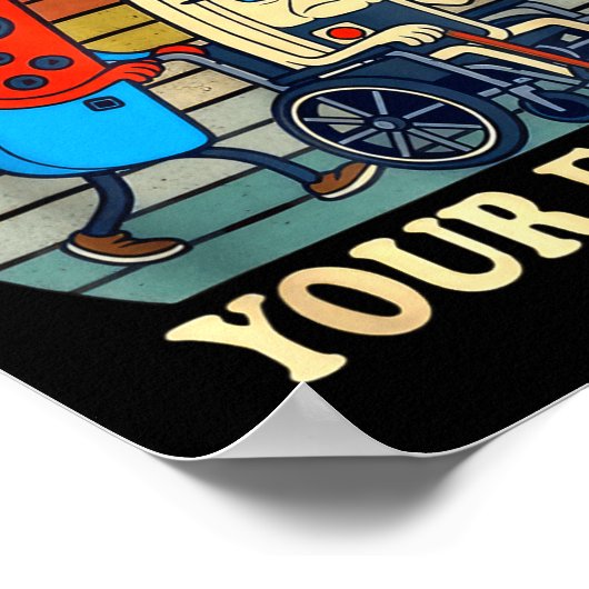 Respect Your Elders Gaming Control Retro Funny Gam ポスター (角)