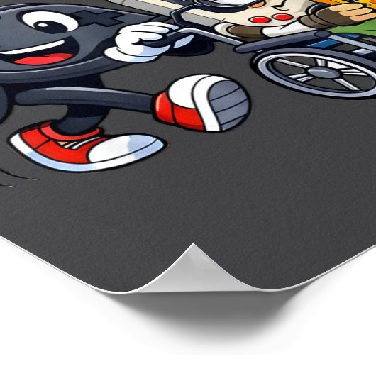 Respect Your Elders Gaming Control Retro Funny Gam ポスター (角)