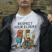 Respect Your Elders Gaming Control Retro Funny Tシャツ