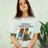 Respect Your Elders Gaming Control Retro Funny Tシャツ