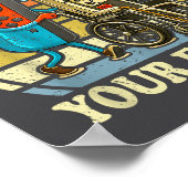 Respect Your Elders Retro Gaming Funny Controller  ポスター (角)