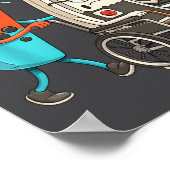 Respect Your Elders Retro Gaming Funny Controller  ポスター (角)