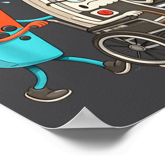 Respect Your Elders Retro Gaming Funny Controller  ポスター (角)