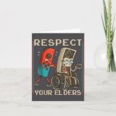 Respect Your Elders Retro Gaming Funny Gamer Contr カード (正面)