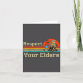 Respect Your Elders Retro Gaming Funny Gamer Contr カード (正面)