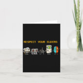 Respect Your Elders Retro Gaming Funny Gamer Contr カード (正面)
