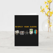 Respect Your Elders Retro Gaming Funny Gamer Contr カード (黄色い花)