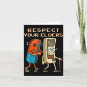 Respect Your Elders Retro Gaming Funny Gamer Contr カード (正面)