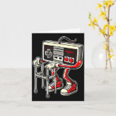 Respect Your Elders Retro Gaming Funny Gamer Contr カード (黄色い花)