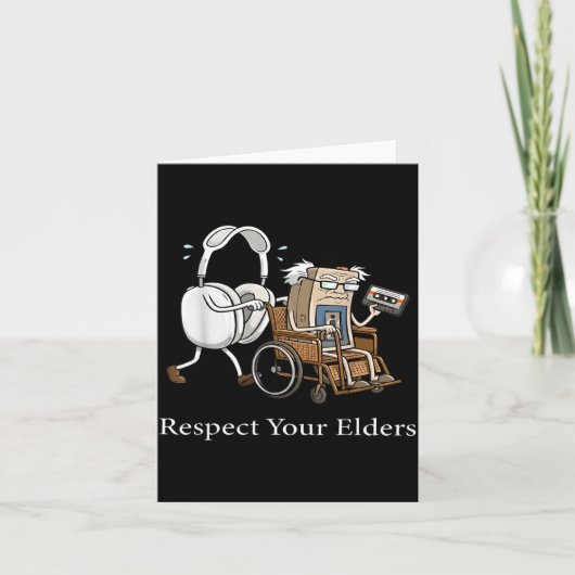 Respect Your Elders Retro Gaming Funny Gamer Contr カード (正面)