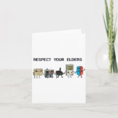 Respect Your Elders Retro Gaming Funny Gamer Contr カード (正面)