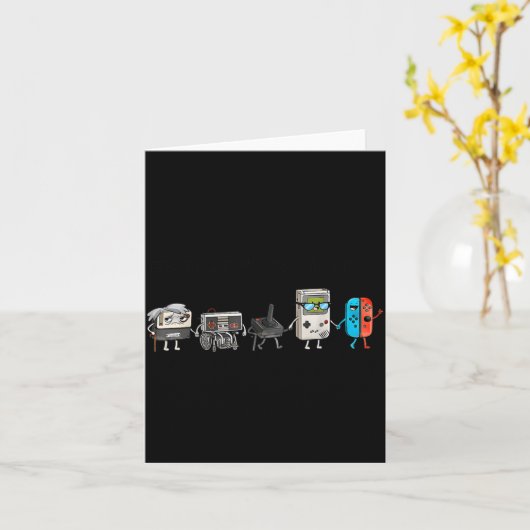 Respect Your Elders Retro Gaming Funny Gamer Contr カード (黄色い花)