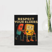 Respect Your Elders Retro Gaming Funny Gamer Contr カード (正面)