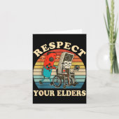 Respect Your Elders Retro Gaming Funny Gamer Contr カード (正面)