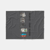 Respect Your Elders Retro Gaming Funny Gamer Contr フリースブランケット (正面(横))