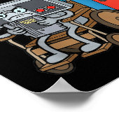 Respect Your Elders Retro Gaming Funny Gamer Contr ポスター (角)