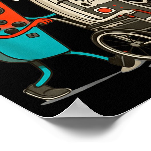 Respect Your Elders Retro Gaming Funny Gamer Contr ポスター (角)