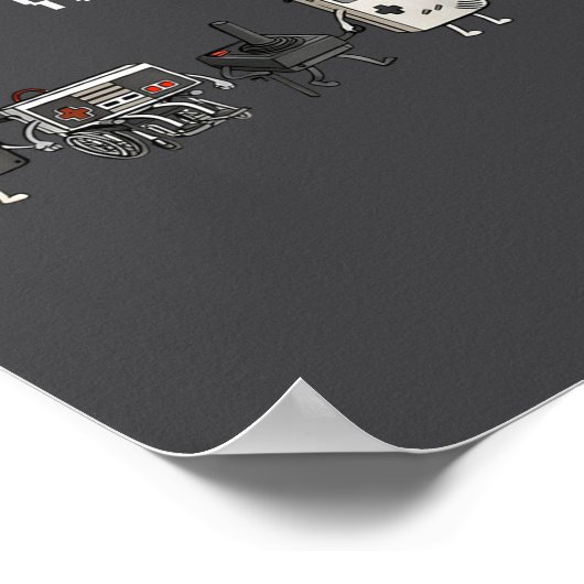 Respect Your Elders Retro Gaming Funny Gamer Contr ポスター (角)