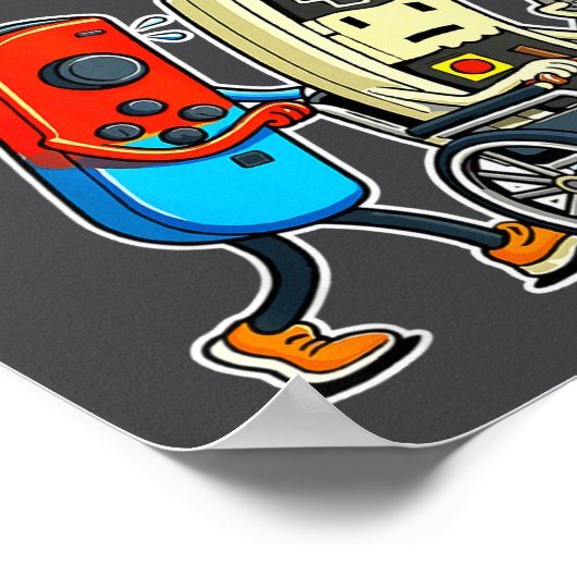 Respect Your Elders Retro Gaming Funny Gamer Contr ポスター (角)