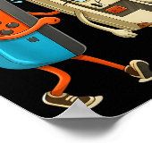 Respect Your Elders Retro Gaming Funny Gamer Contr ポスター (角)