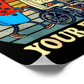 Respect Your Elders Retro Gaming Funny Gamer Contr ポスター (角)