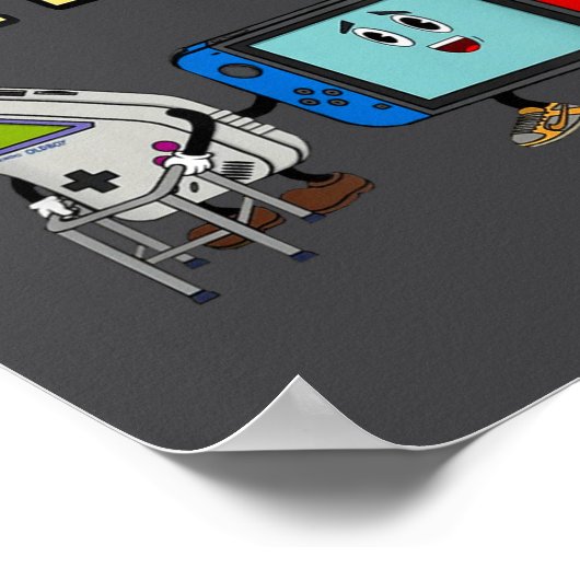 Respect Your Elders Retro Gaming Funny Gamer Contr ポスター (角)