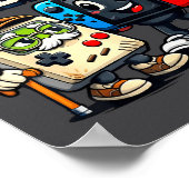 Respect Your Elders Retro Gaming Funny Gamer Contr ポスター (角)