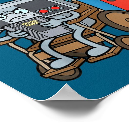 Respect Your Elders Retro Gaming Funny Gamer Contr ポスター (角)