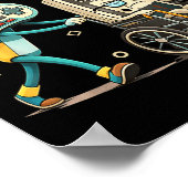 Respect Your Elders Retro Gaming Funny Gamer Contr ポスター (角)