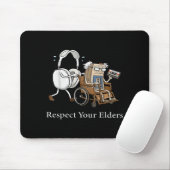 Respect Your Elders Retro Gaming Funny Gamer Contr マウスパッド (マウス)