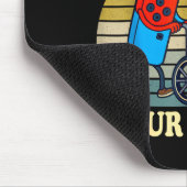 Respect Your Elders Retro Gaming Funny Gamer Contr マウスパッド (コーナー)