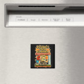 Respect Your Elders Retro Gaming Funny Gamer Contr マグネット (インサイチュ (食洗機))