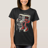 Respect Your Elders Retro Gaming Funny Gamer Contr Tシャツ (正面)