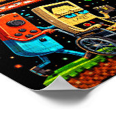 Respect Your Elders Retro Gaming Xel Gamer Control ポスター (角)