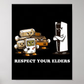 Respect Your Elders T Retro 90s Gaming  ポスター (正面)