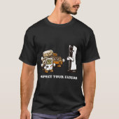 Respect Your Elders T Retro 90s Gaming Tシャツ (正面)