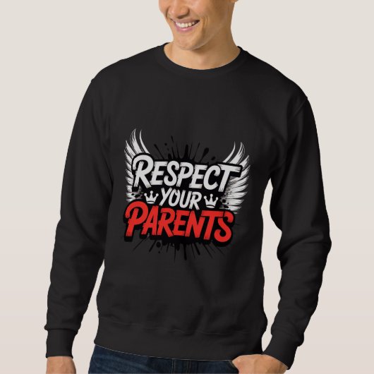 Respect Your Parents — Men’s Hoodie / Respect スウェットシャツ (正面)