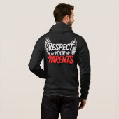 Respect Your Parents — Men’s Hoodie / Respect  パーカ (裏面フル)