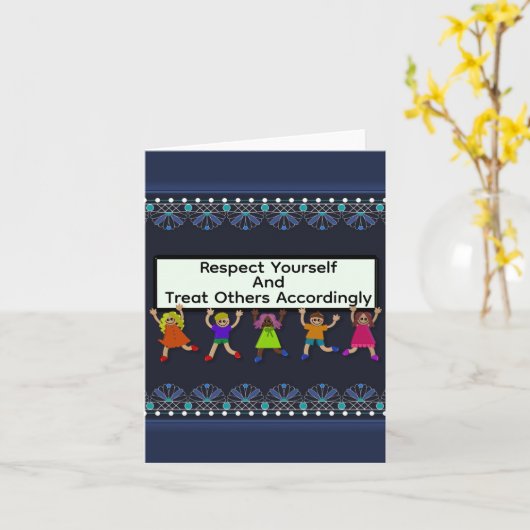 Respect Yourself Greeting Card カード (黄色い花)